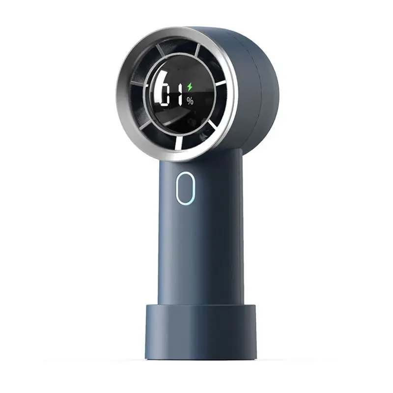 

M02K-New Handheld High-Speed Fan Portable High-Speed Small Fan Ultra-Long Battery Life Strong Wind Blue