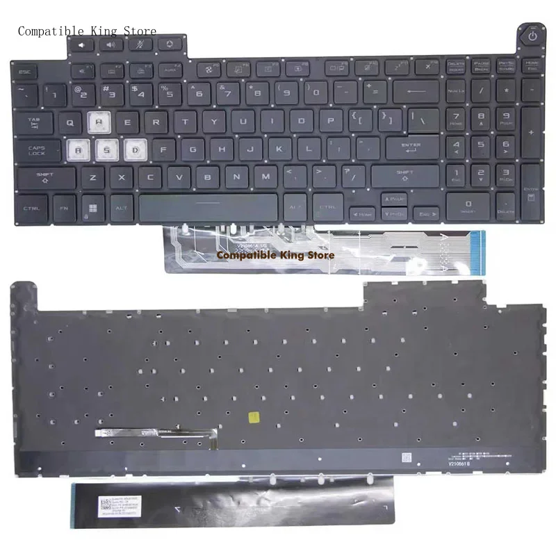 d For Asus FA507 FA507R FX607 FX507 F15 A15 F17 A17 FX507Z FX707 FX517 TUF517Z FX607 FX707Z FA707R US Layout Keyboard