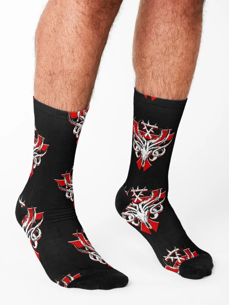 Skaven Great Horned Rat Socks new year colored compression sheer Woman Socks Men's