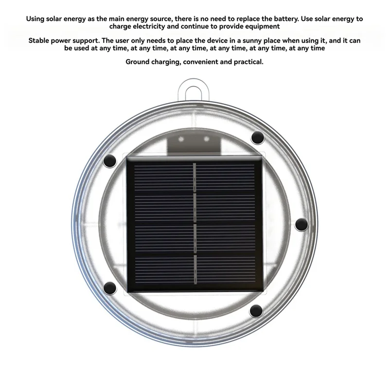 

B72A Pool Thermometer, Solar Pool Thermometer Floating, LED Swimming Pool Thermometer At Night, Floating Ice Bath Thermometer