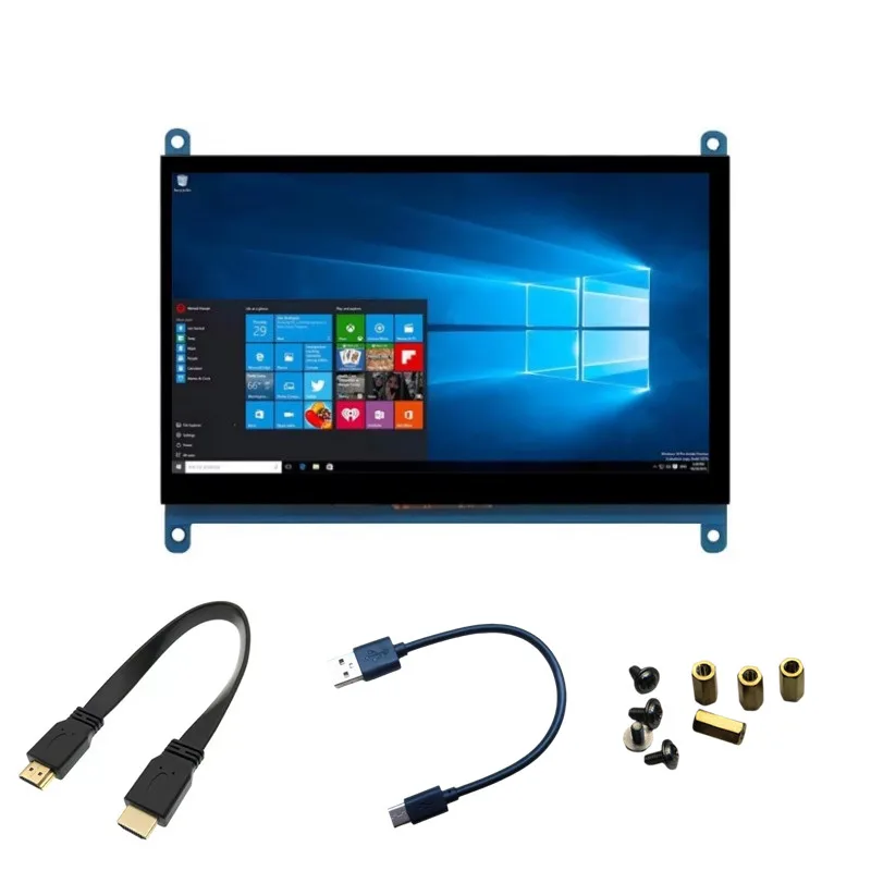7-Inch Raspberry Pi IPS Touchscreen Monitor 1024x600 HDMI Display