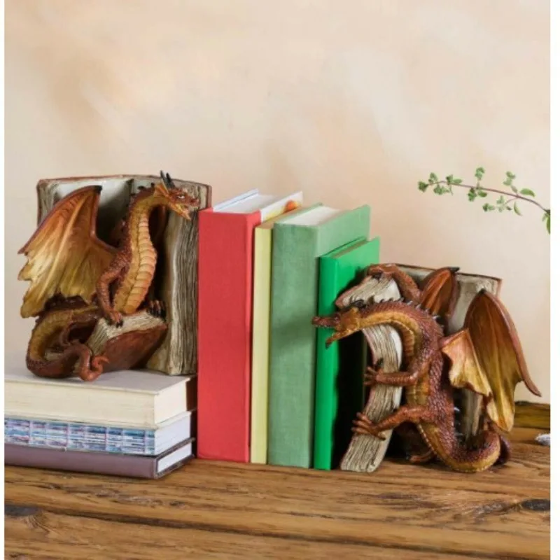 New Book Dragon Myth Magic Evil European and American Style Bookshelf Creative Design Personalized Wings Fantasy Book File