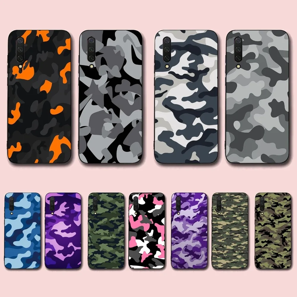 샤오미 Mi 5X 8, 9, 10, 11, 12 라이트 프로, 10T, PocoX3pro, PocoM3, 노트 10 프로 라이트용 위장 인쇄 전화 케이스