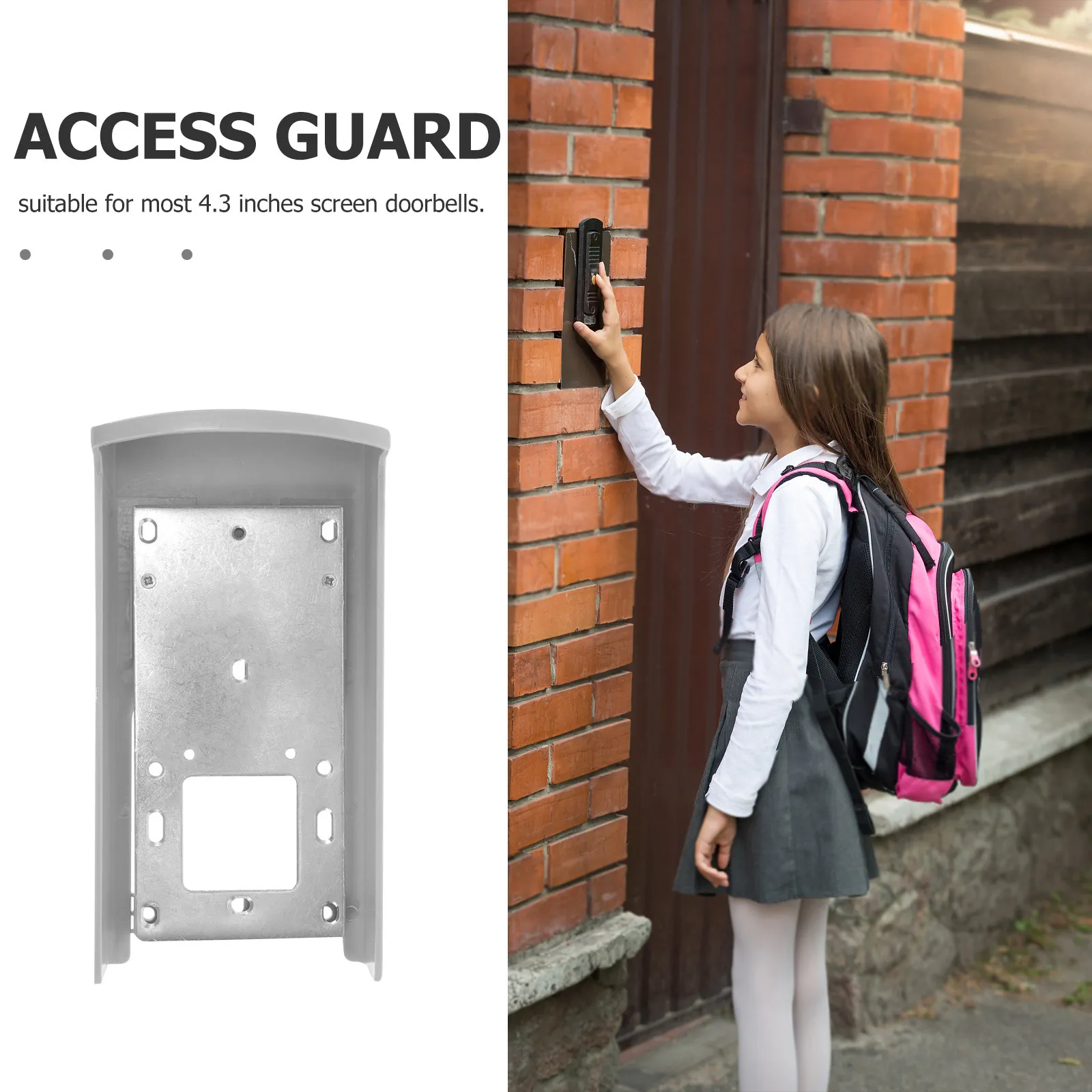Ring Doorbell Cover Outdoor Weatherproof Rain Resistant Protection Shell for Home Office Gate Security Door Access System