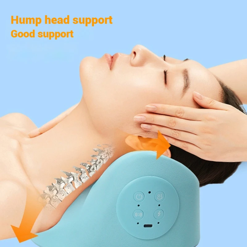 

Portable Cervical Massager for Adult Cervical Repair Traction Neck and Head Acupoint Massage Pillow