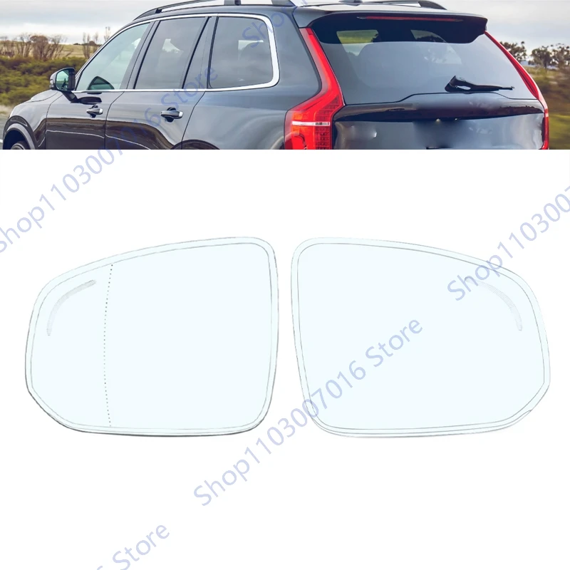 

Car Rearview Side Mirror Glass with Blind Spot For Volvo XC90 2016 2017 2018 2019 2020-2022 Door Mirror Lens Car Accessories