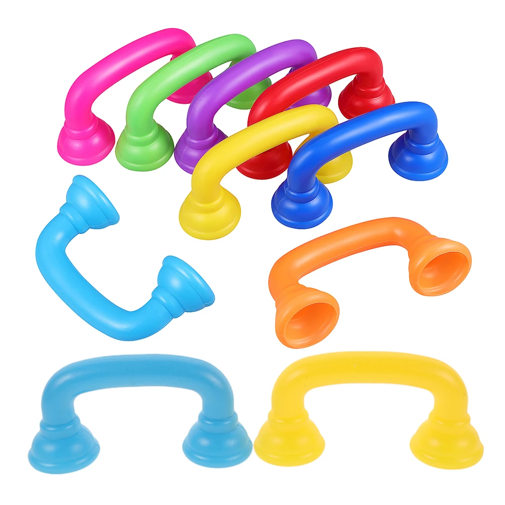 10Pcs Kids Learning Tool Fun Colorful Whisper Phone Enhances Reading Pronunciation with Safe Rounded Edges Great for Home School