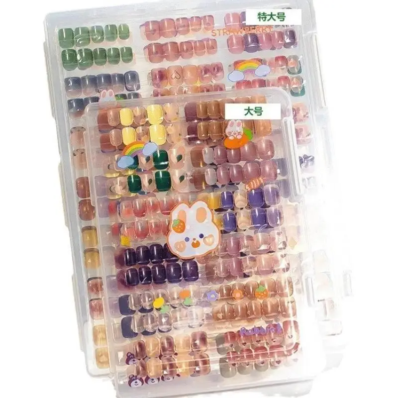 High Quality Plastic Press On Nail Storage Box Dustproof False Nail Tips Display Stand Non Toxic Organizer for Home Salon Use
