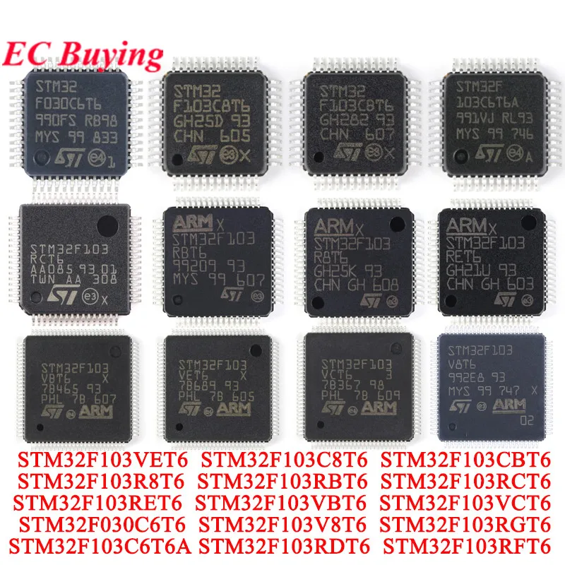 STM32F103C6T6A STM32F103C8T6 STM32F103RFT6 STM32F103RGT6 STM32F103RBT6 STM32F103CBT6 STM32F103RET6 STM32F103RDT6 STM32F103RCT6