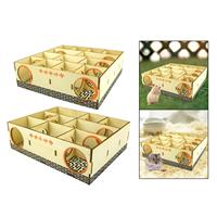 Hamster Maze Hamster Maze Tunnel Labyrinth Puzzle Toy Guinea Pigs Wooden for Hamsters Gerbils Mice Hamster Toy Hideout Tunnel