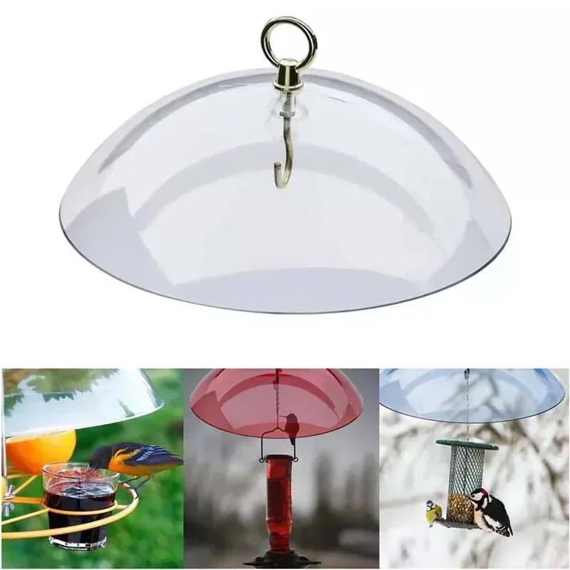 

Bird Feeder Protective Cover Squirrel Proof Baffle Dome Protective Cover Suspended Guard Rainproof Bird Feeder