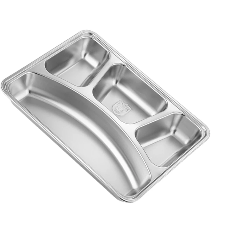 

Multi Section Stainless Steel Serving Tray for School Event Family Gatherings