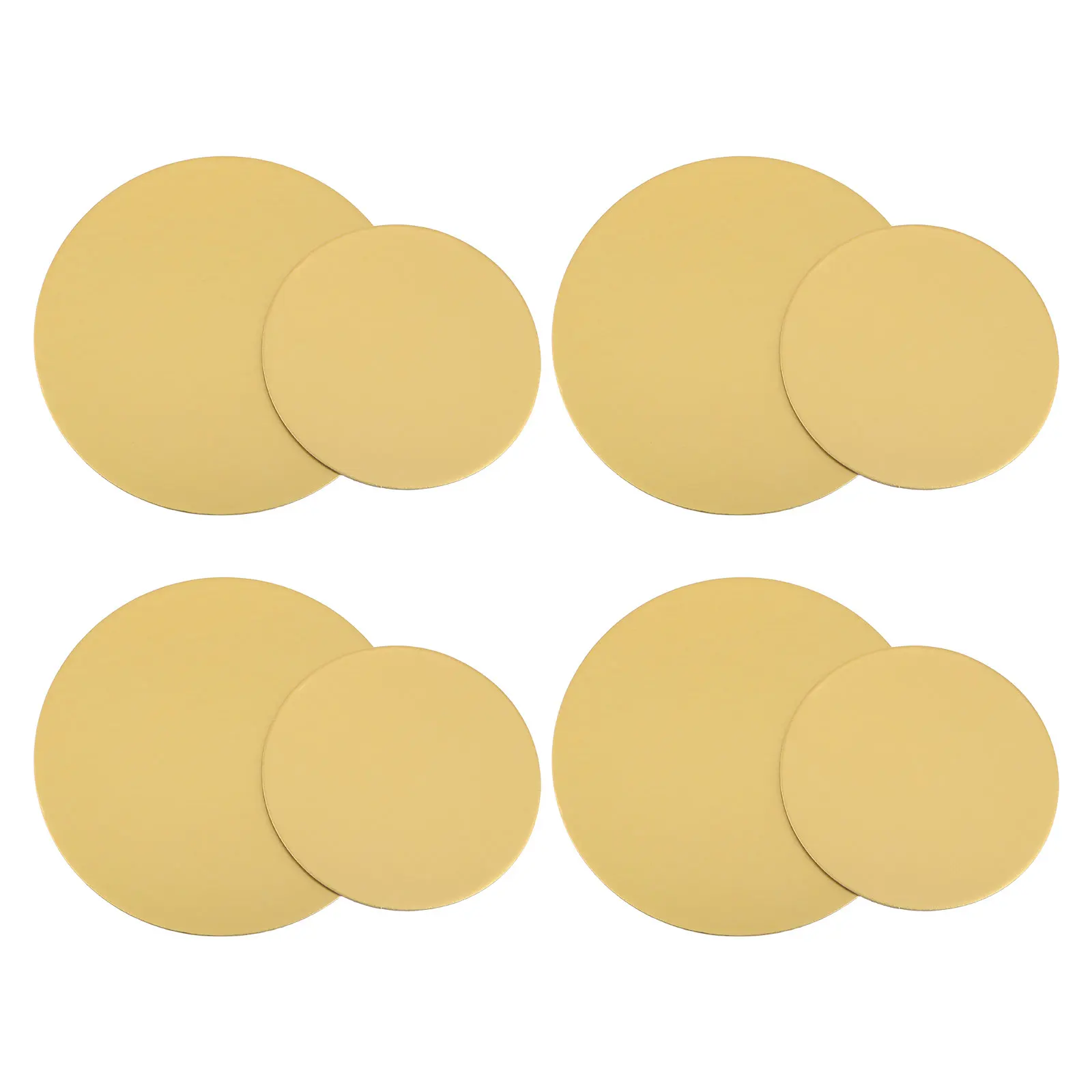 

8Pcs Cake Boards Round Gold Thickened Mousse Cake Base for 6 Inch 8 Inch Cakes Nonstick Dessert Presentation Wedding Birthday