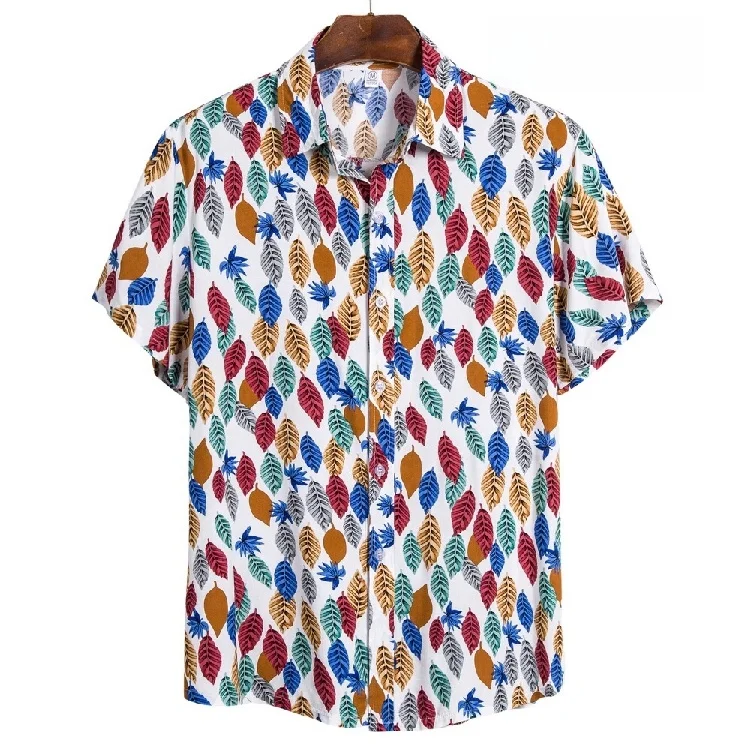 

Мужская гавайская пляжная одежда irt, летняя одежда, подставка, подходит для ор Sve arp, воротник с цветочным принтом, прохладное чувство, универсальное использование