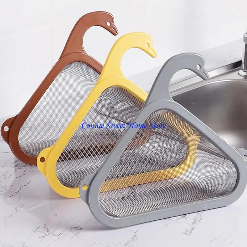 LXAF Kitchen Sink Organizers Basket Rustproof Hygienic Drain Container Simple Installation for Efficient Drying Space