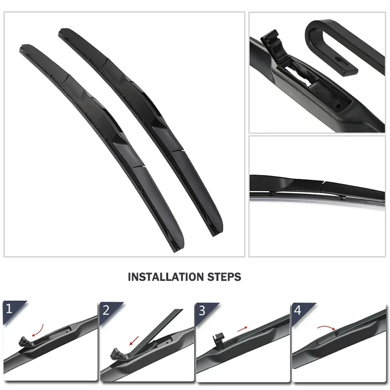 Car Wiper Universal U-type Soft Rubber Wiper HD Quiet Durable Front Windscreen Automotive Wiper 14\