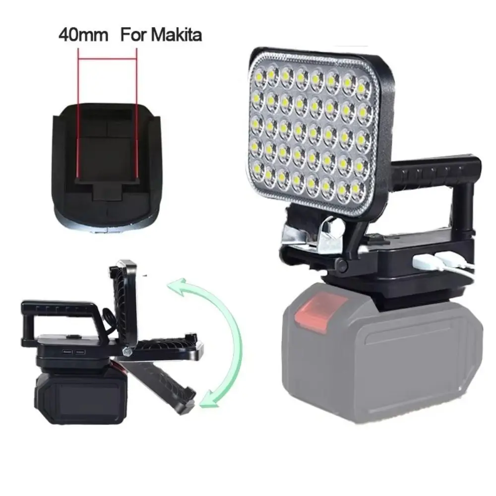 3/4/5/8in LED ضوء العمل قابل للتعديل العالمي في الهواء الطلق الكشاف عالية السطوع بطارية ليثيوم مصباح