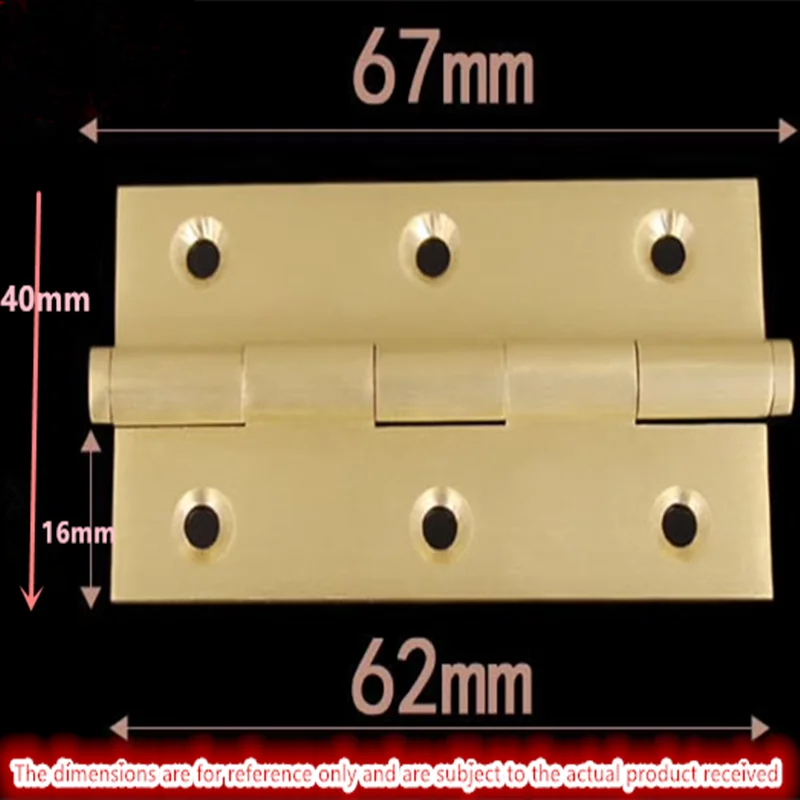 Pure copper concealed detachable hinge crown head hinge bookcase wardrobe door folding window copper hinge