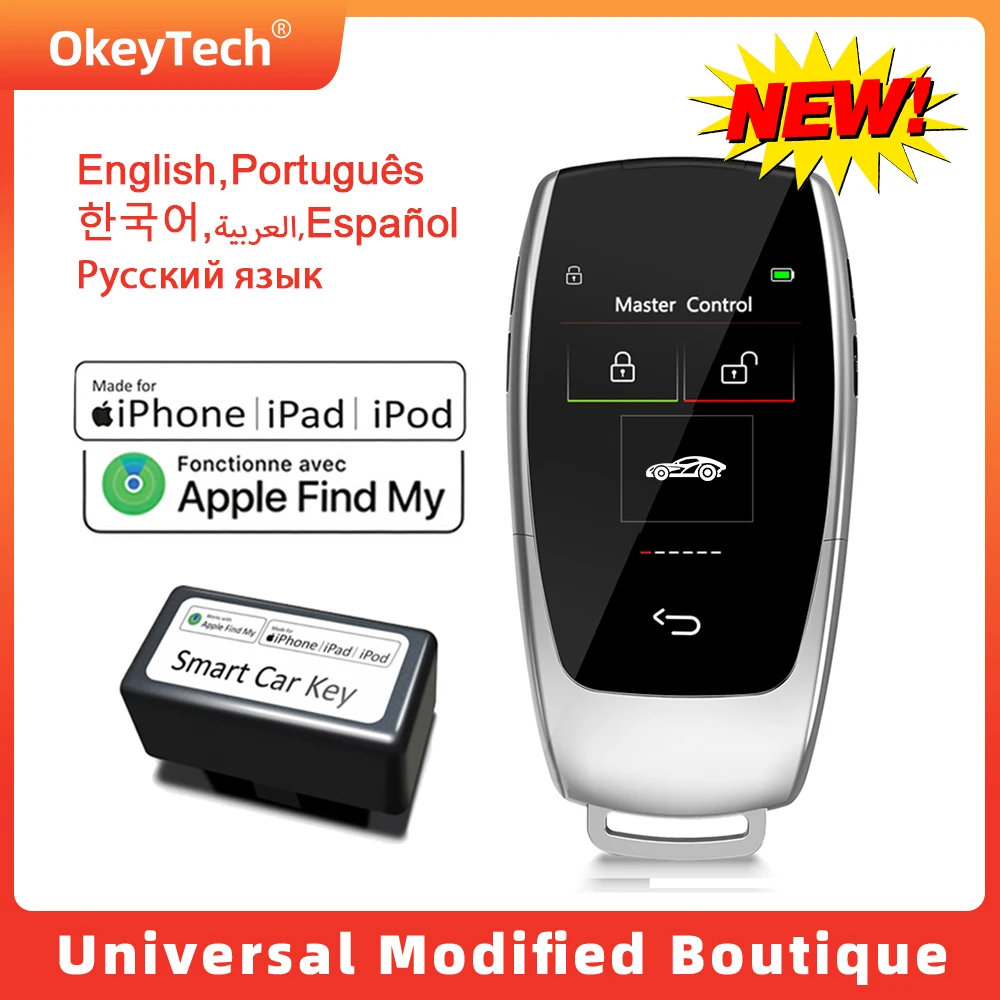 Russian/Korean CF799/CF799FM Universal Modified Smart Remote LCD Key Comfort Keyless Entry For Benz/BMW/Kia/Toyota/Ford/Audi