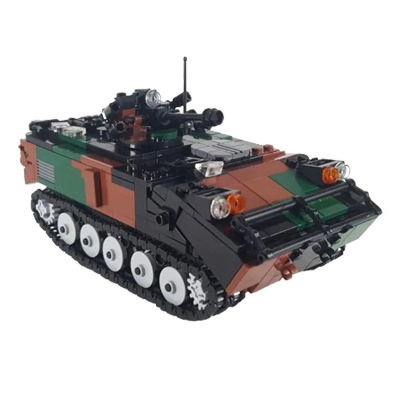 

Building Block French Infantry Fighting Vehicle Troop Transport Tank Assembly Weapon accommodate 7 warriors Model Bricks Toys