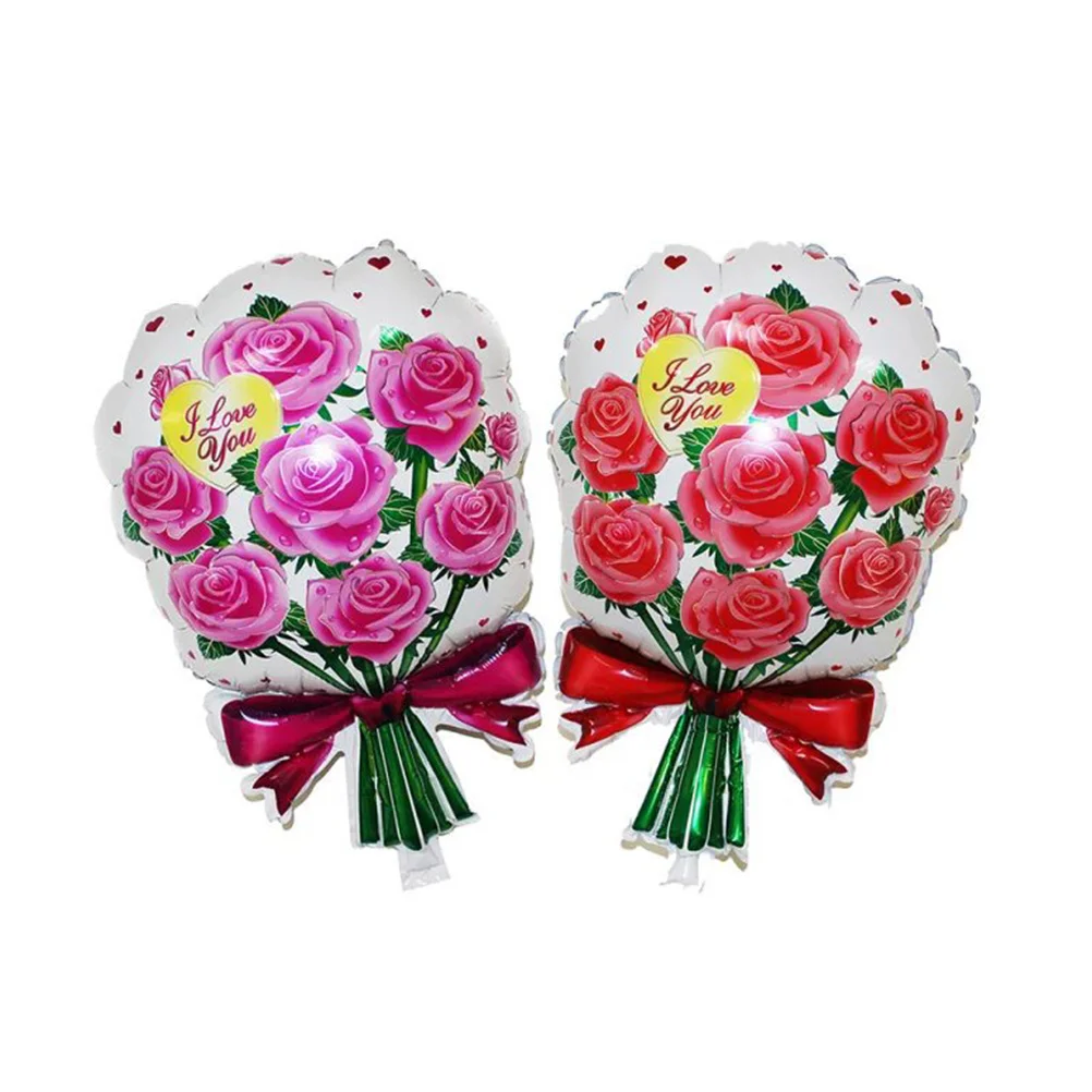 

Rose Flower Balloons Red Blow Up Evenly Seal Tightly Valentine'S Day Wedding Engagement Birthday Party