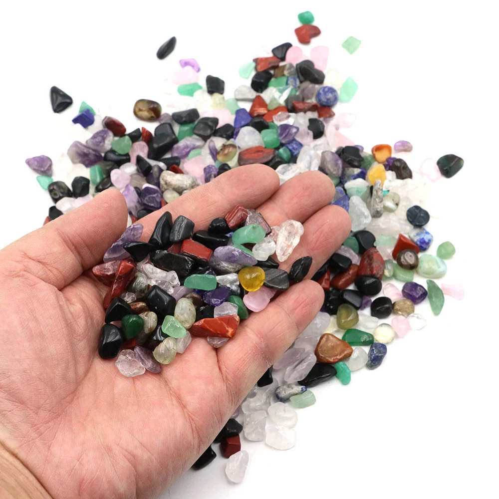 50g/100g 5 Sizes Natural Mixed Quartz Crystals Stone Rock Gravel Specimen Tank Decor Natural Tumbled Chip Stones and Minerals - Image 3