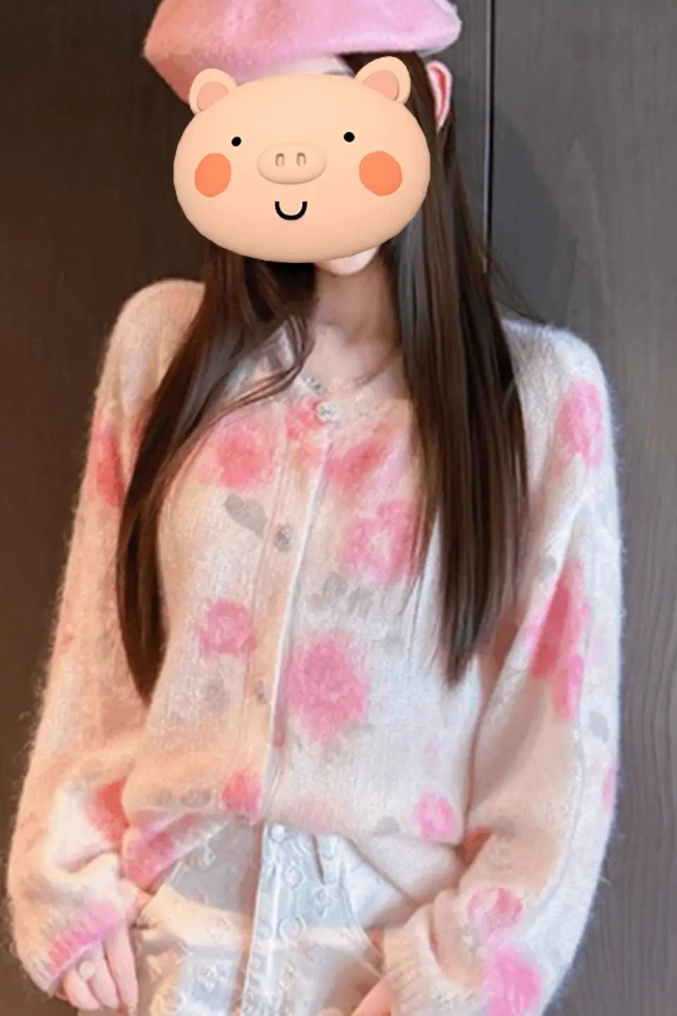 Cardigan maglione lavorato a maglia delicato stile giapponese Maglioni con bottoni stampati da donna Top cappotti slim autunnali Femme