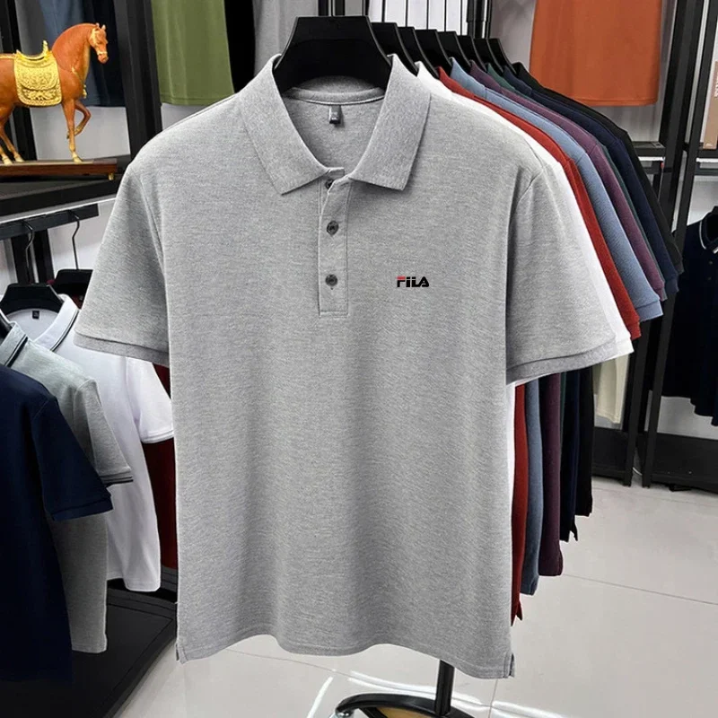 High end fashion polo shirt short sleeved men's brand printed top summer newmen t shirtpolo shirtsmens shirts luxury designer br