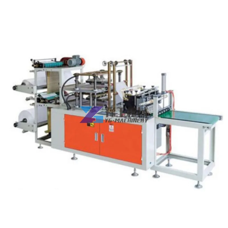 Disposable Plastic Veterinary Glove Long Sleeves Making Machine Pe Gloves Automatic Folding Making and Packing Machine