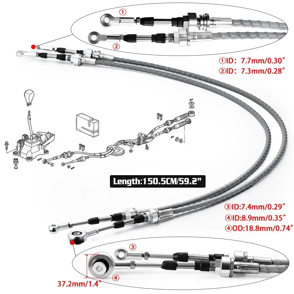 For K20 K24 Swap Honda Civic Si EG EK Shifter Box Shifter Cables Knob Trans Bracket Firewall Cable Grommet Shifter Base Plate