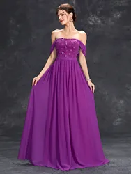 Mgiacy Line neck drop shoulder three-dimensional floral embroidery chiffon back drop scarf large evening ball dress Party dress