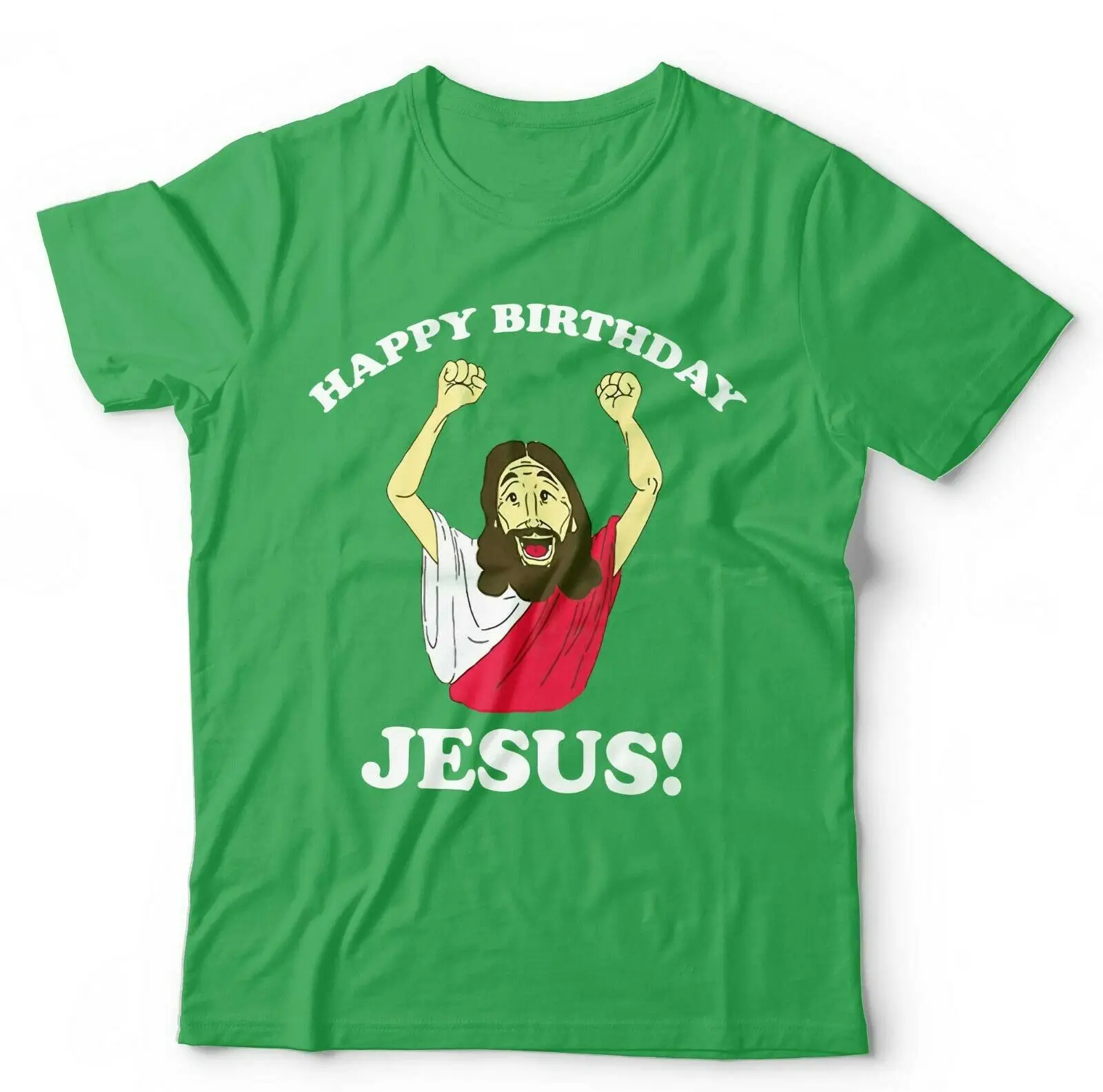 Happy Birthday Jesus Men T-shirt Short Sleeve Casual O-Neck Tshirt