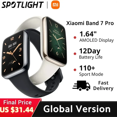 Versión Global Xiaomi Smart Band 7 Pro 1,64 ""pantalla AMOLED monitoreo de oxígeno en sangre GPS reloj de seguimiento deportivo