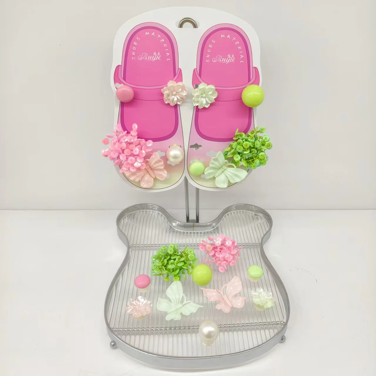 Designer Flower Ballet Clogs Accessories Women Summer 2026 Elegant Pearl Shoes Decorations Original Mary Jane Shoe Charms Set
