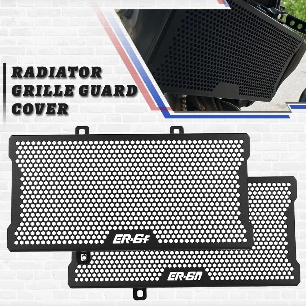 

Radiator Protector ER6N ER6F 2012 2013 2014 2015 2016 ER 6N/6F Radiator Grille Guard Cover Protection For Kawasaki ER-6N ER-6F