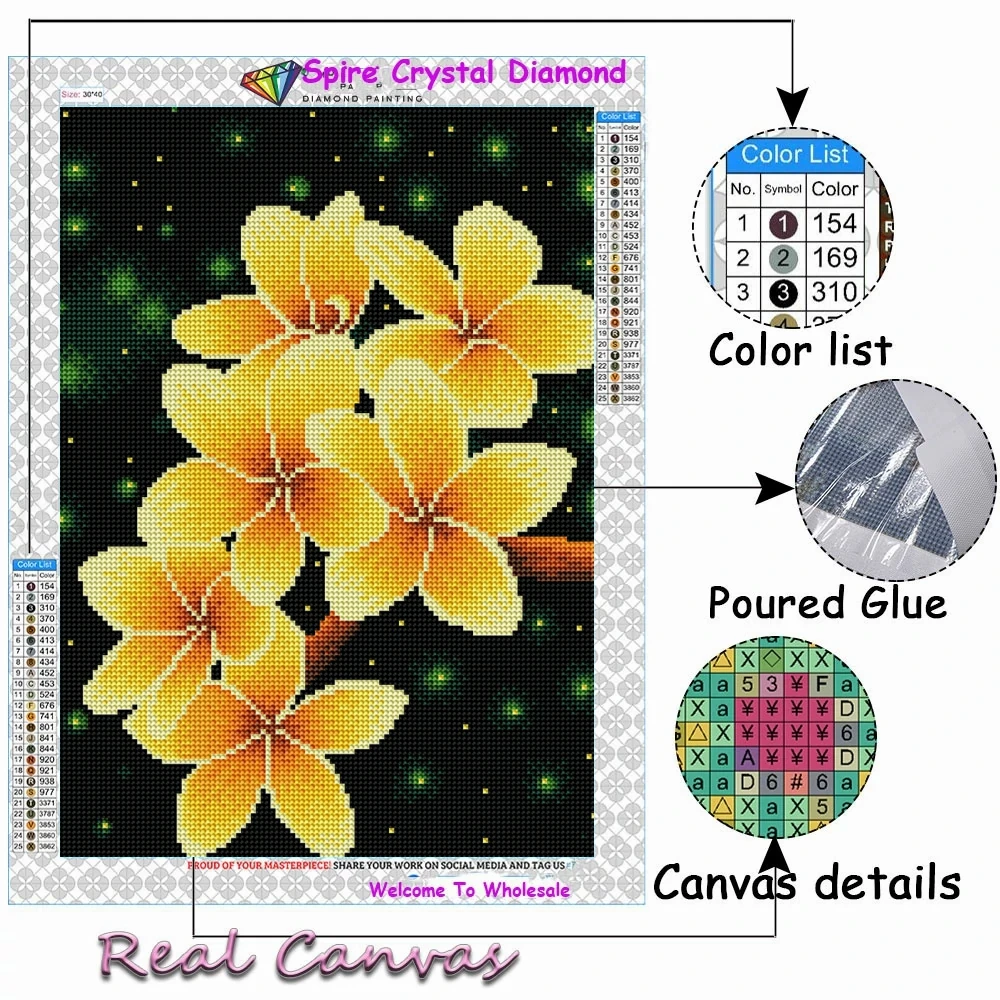 Plumeria Crystal Diamond Art Painting Kits Flowers Bird 5d Embroidery Cross Stitch Mosaic Square Drills Diy Home Decor Kids Gift