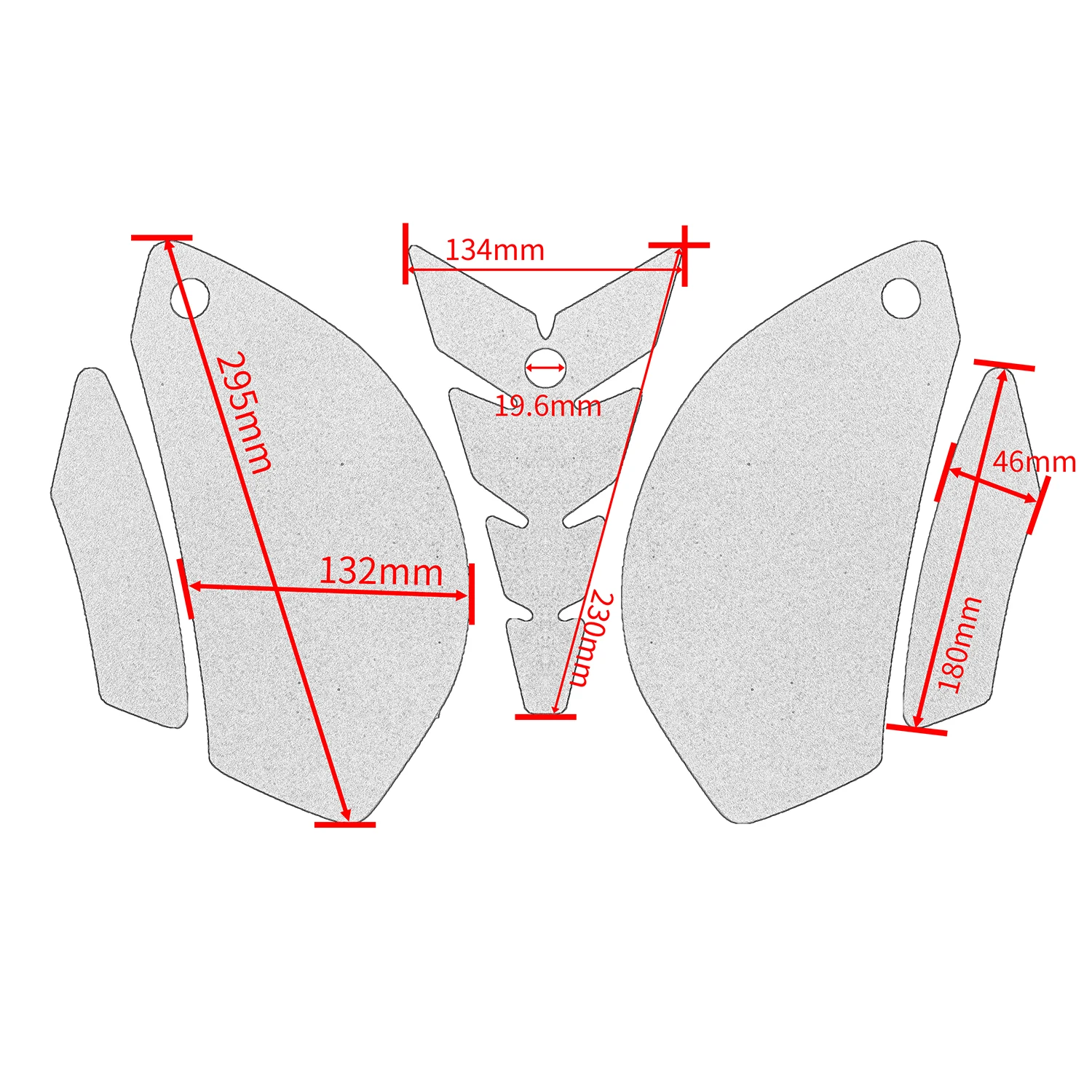 ZX 6R 636 Motorcycle Tank Pad Protector Sticker Decal Gas Fuel Knee Grip Traction Pads For Kawasaki ZX-6R ZX636 2009-2020 2019