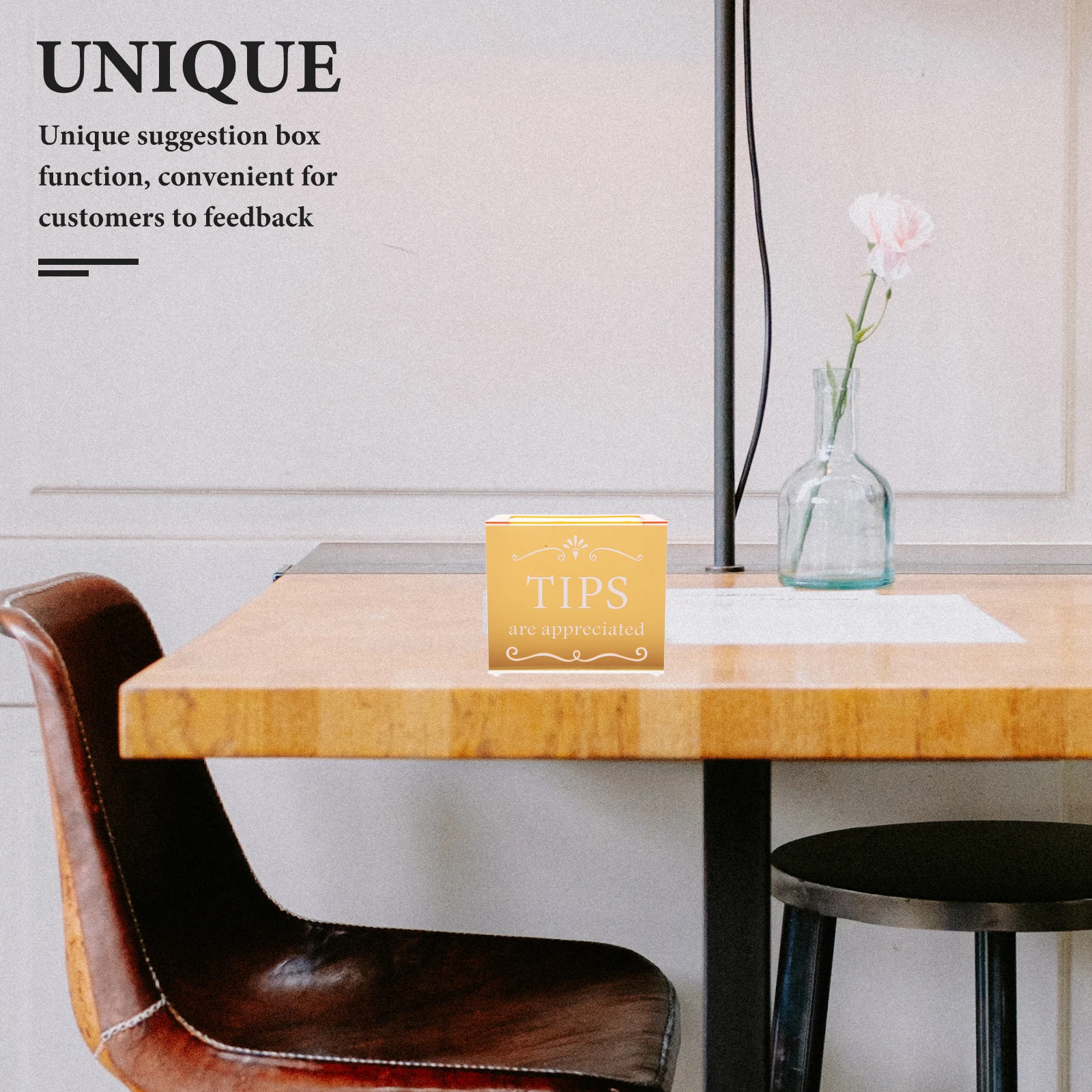 

Tip Box Acrylic Money Jar For Tips Collection Transparent Donation Container Restaurant Bar Cash Storage Raffle Bowl Suggestion