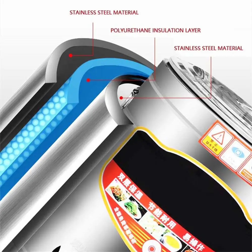 سطح المكتب المنزلي مسحوق الحساء الكهربائي موقد تجاري متعدد الوظائف طباخ المعكرونة الفولاذ المقاوم للصدأ المعكرونة طباخ