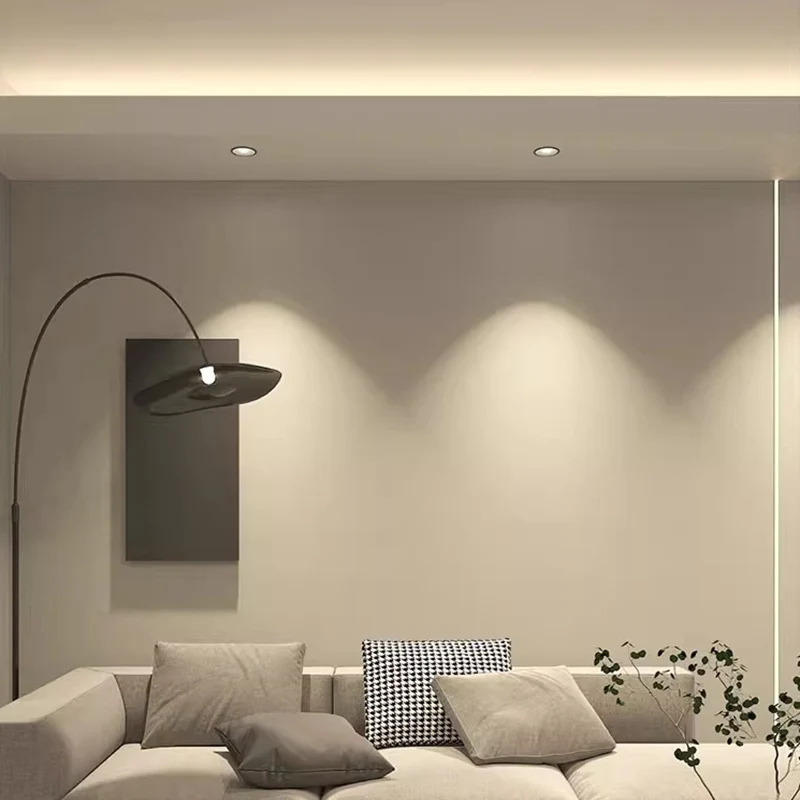 Unilaternal Upward Ceiling Linear Light 1.5M LED Luminous Aluminum Profile Living Room Suspension Hidden Line Lamp