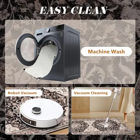 Köksmattor 3 st med 16 st klistermärken Boho köksmattor halkfria tvättbara för golv tjocka köksmattor löpare mattor för 12 best sales boho matta - №1