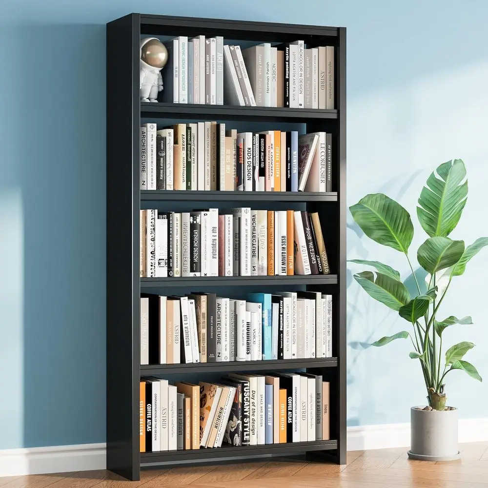 

69 High-Capacity Metal Bookshelf, Durable Storage for Home or Office, Suitable for Living Room, Bedroom, and Office