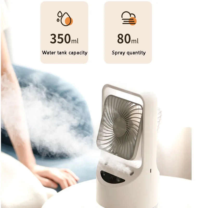 충전식 선풍기 미니 핸드헬드 아웃도어 크리에이티브 데스크탑 오피스 음소거 충전 휴대용 에어쿨러, 포터블 손풍기