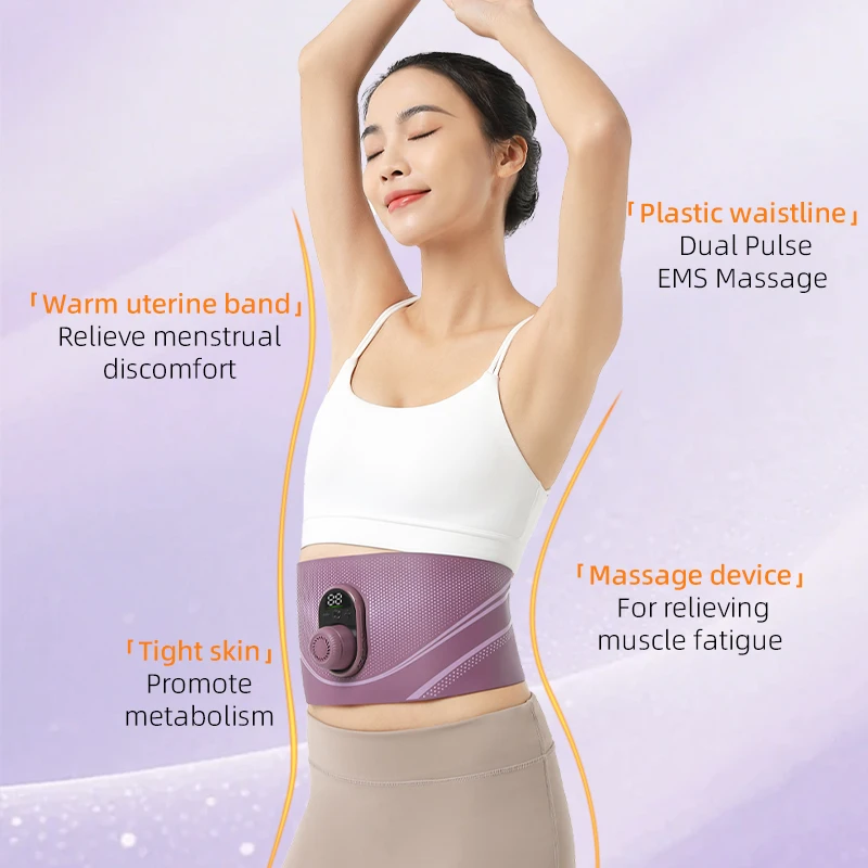 three-in-one-red-and-green-light-heat-therapy-moxibustion-massage-belt-ultra-thin-detachable-ems-vibration-massage-belt