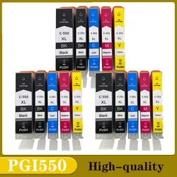 PGI550 CLI551 PGI 550 CLI 551 Ink Cartridges 550 551 For Canon Pixma MG 5450 5550 6350 6450 7150 8750 IP 7250 MX 925 725