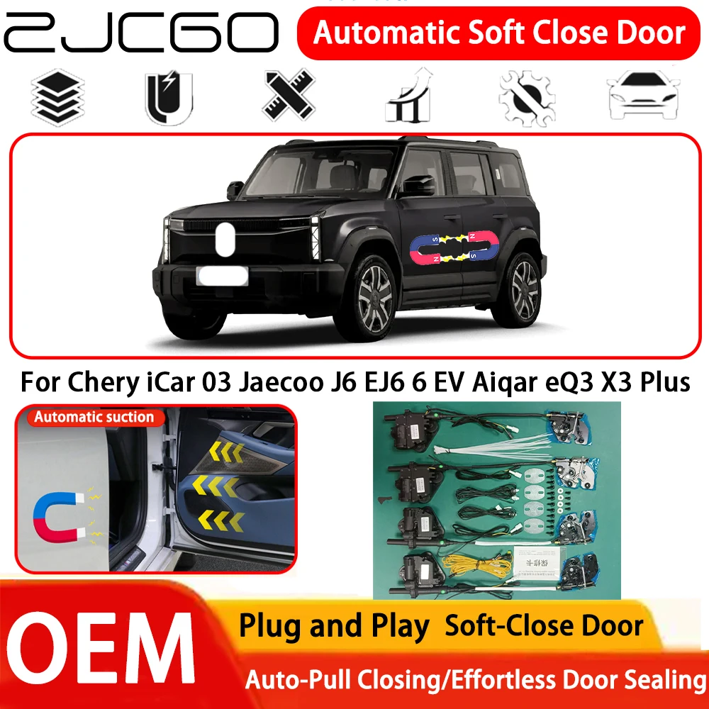 

Система автоматического мягкого закрывания дверей OEM Plug and Play для Chery iCar 03, Jaecoo J6, EJ6, 6 EV, Aiqar eQ3, X3 Plus