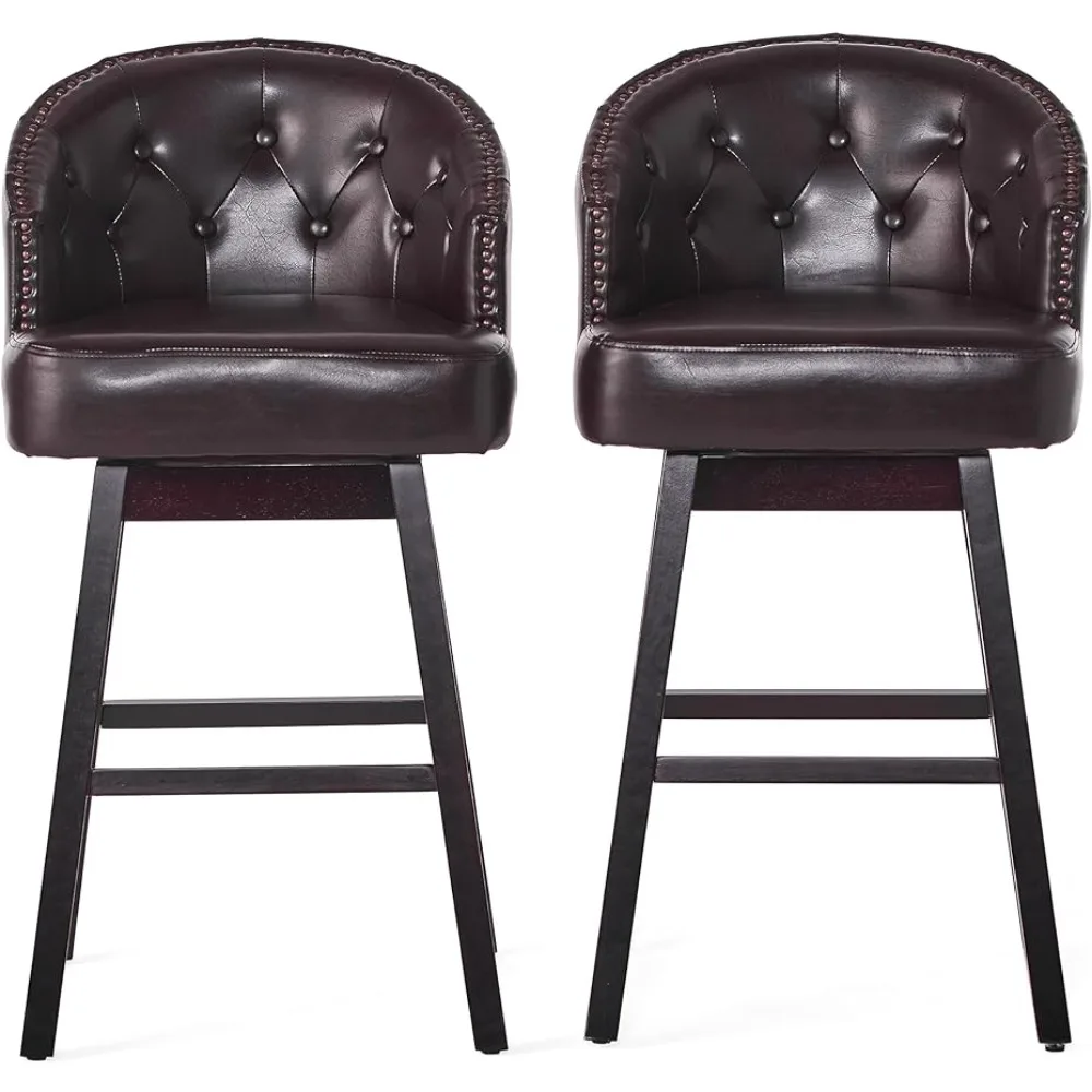 

BAR STOOLSwivel Barstool Brown Chair Stools Furniture