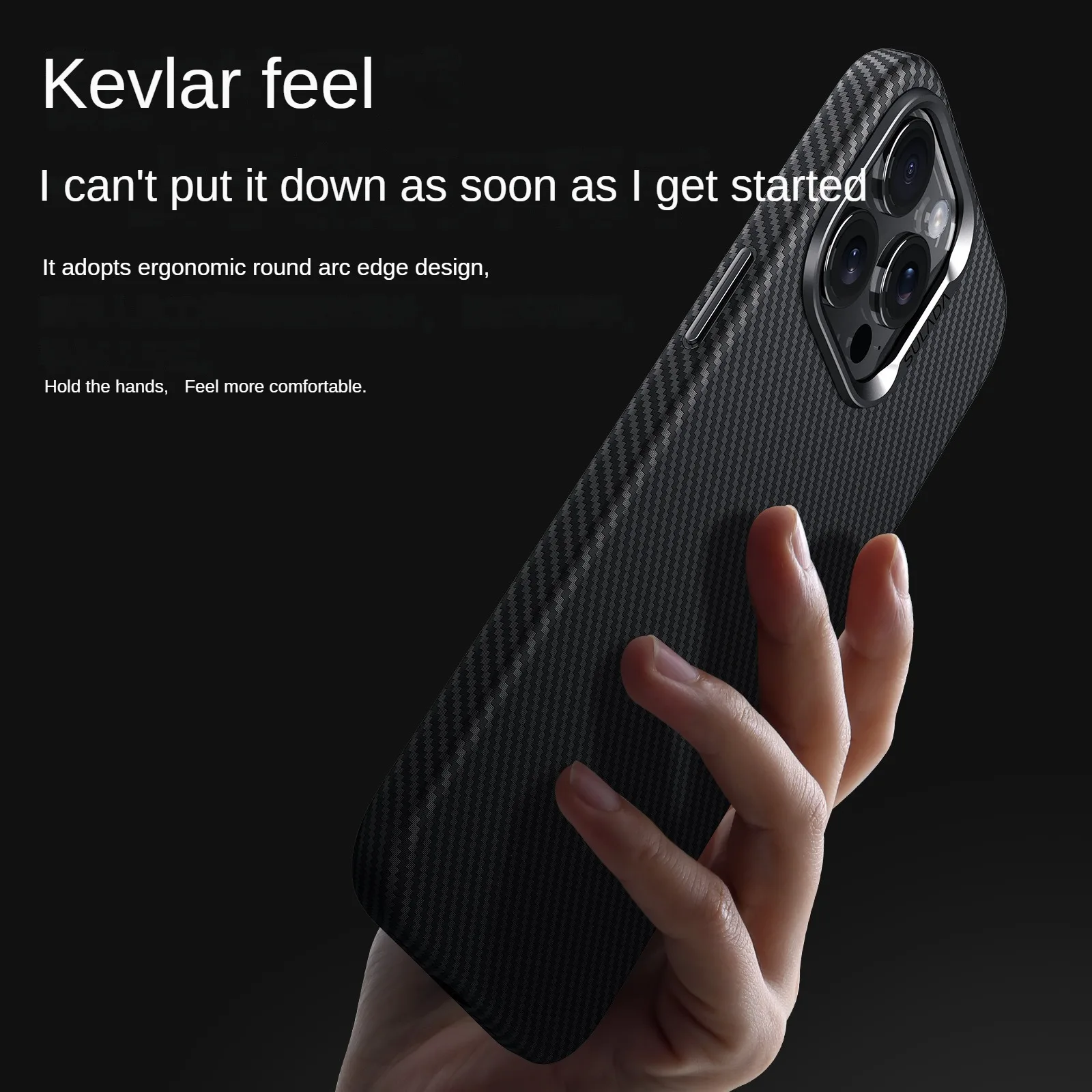 Kevlar pattern Case for iPhone 16 Pro Sulada gentleman with magnet ring anti-fall Case for iPhone 15 Pro Max hard shell