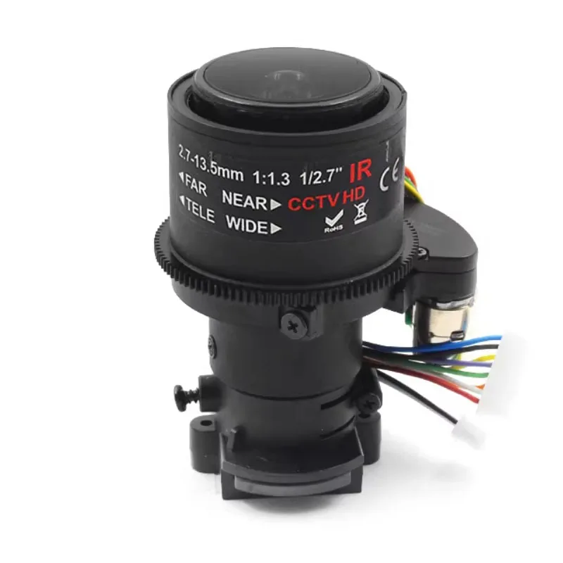 Electric zoom lens 2.7-13.5mm with M14IR-CUT base stepper motor 4K lens
