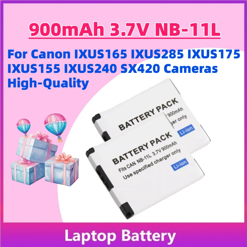 

Fast Shipping 900mAh 3.7V NB-11L Digital Battery for Canon IXUS165 IXUS285 IXUS175 IXUS155 IXUS240 SX420 Cameras High-Quality